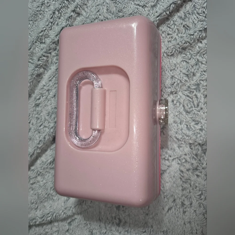 Caboodles Pink Two-Tone Glitter Cosmetic Case